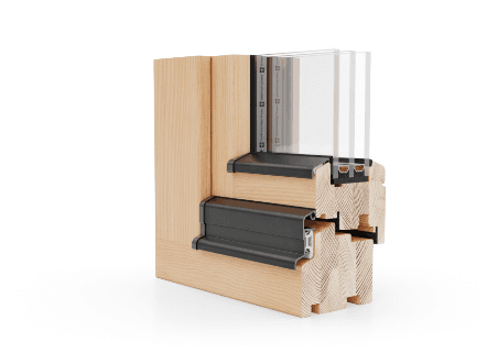 NATURO Naturo 92 – hochwertiges Holzfenster